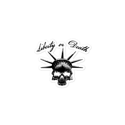 Liberty or Death - Black Sticker